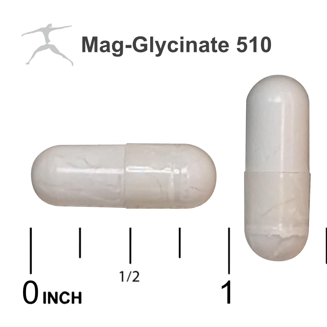BIOSPEC Mag Glycinate 510 close-up of capsules for easy absorption.