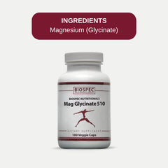 BIOSPEC Mag Glycinate 510 packaging highlights premium value.