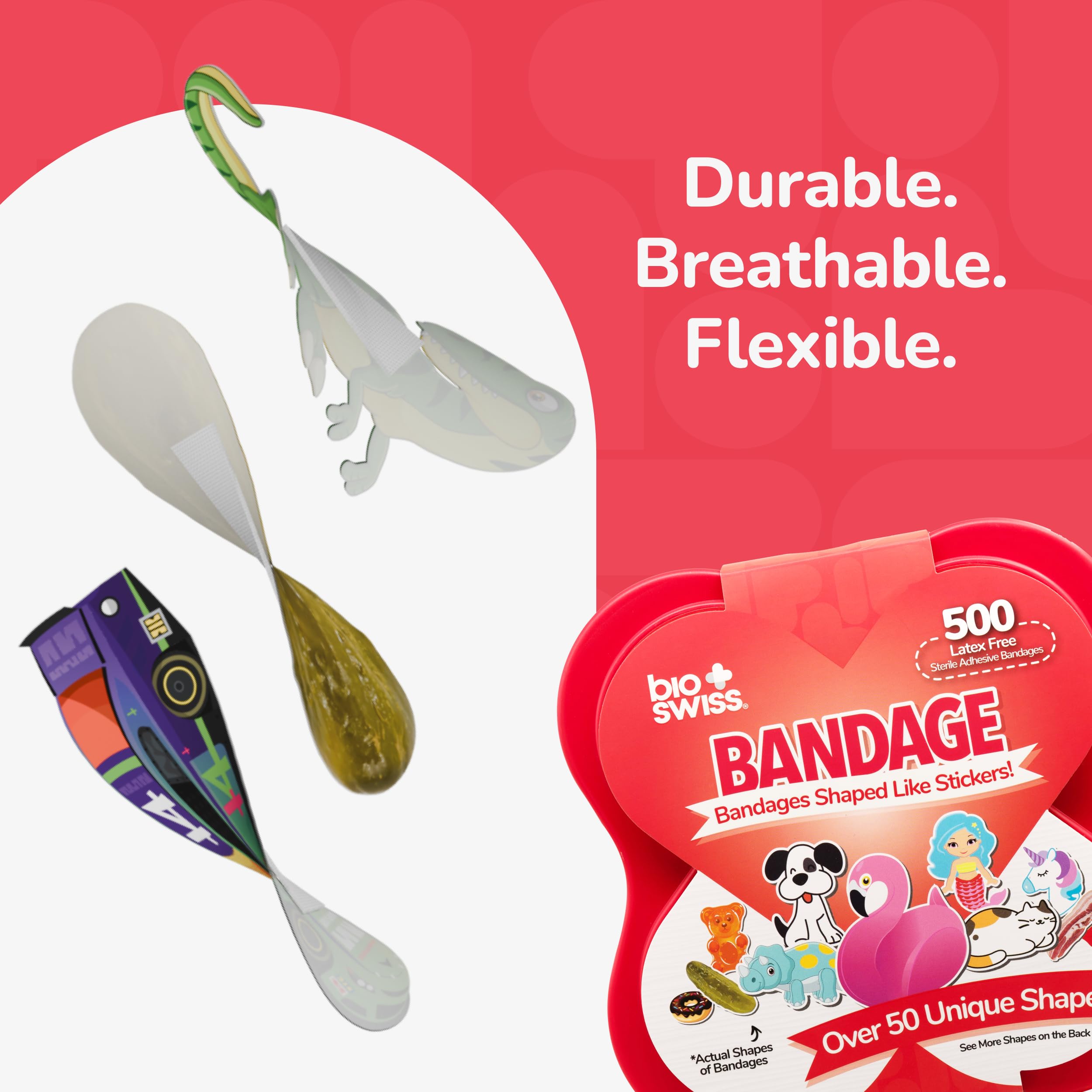 BioSwiss donut bandage design makes minor injuries less scary