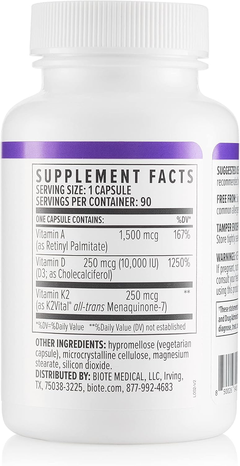 Biote ADK10 packaging box showcasing clean, allergen-free formulation.