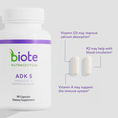 Biote ADK 5 capsules close-up for simple daily supplementation