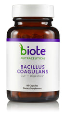 Biote Bacillus Coagulans bottle front view shows packaging for digestive health
