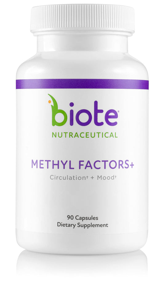 Biote Methyl Factors+ bottle front view for daily wellness