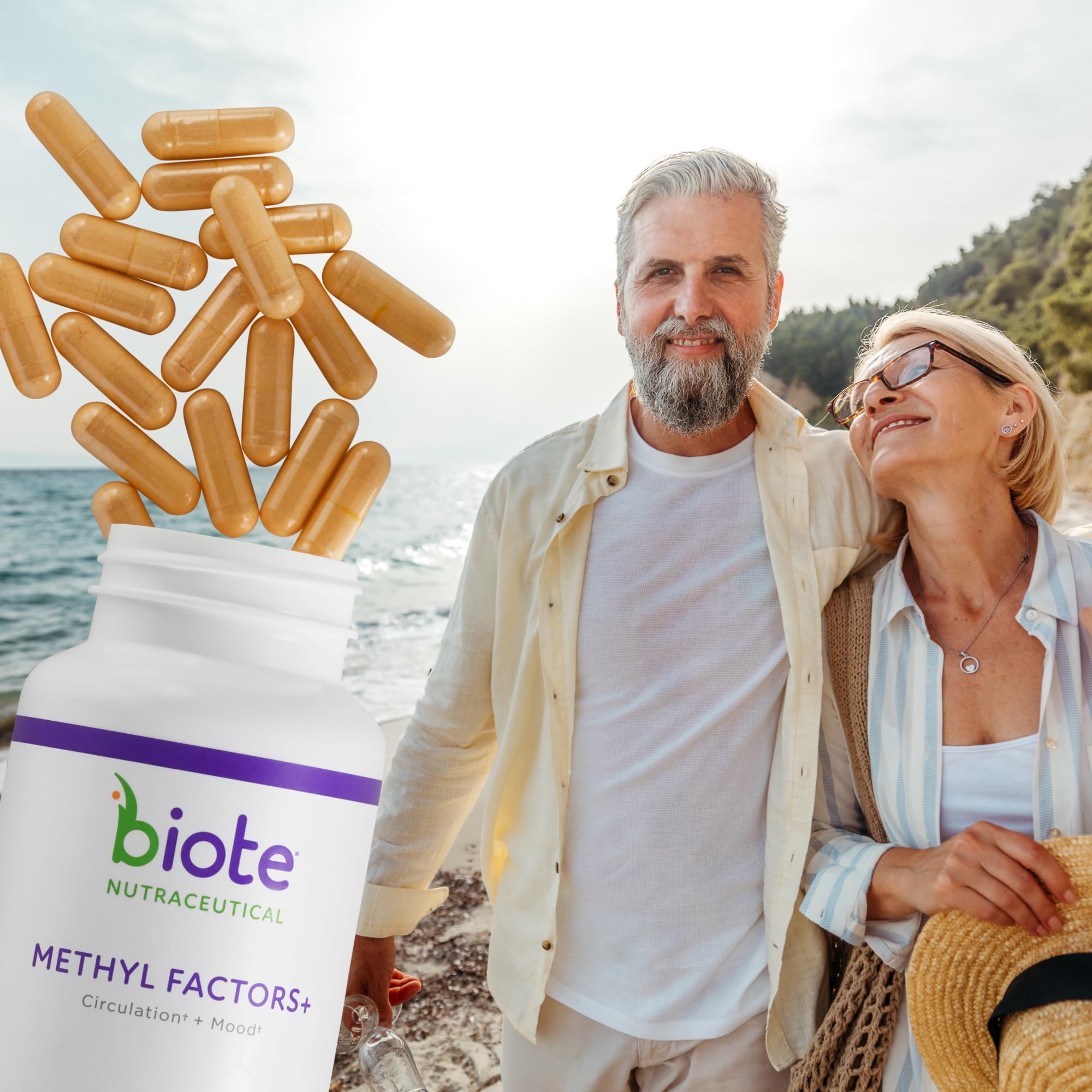 Biote Methyl Factors+ label close-up with ingredients