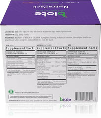 Biote NutraPack daily packets dispense for consistent daily use.