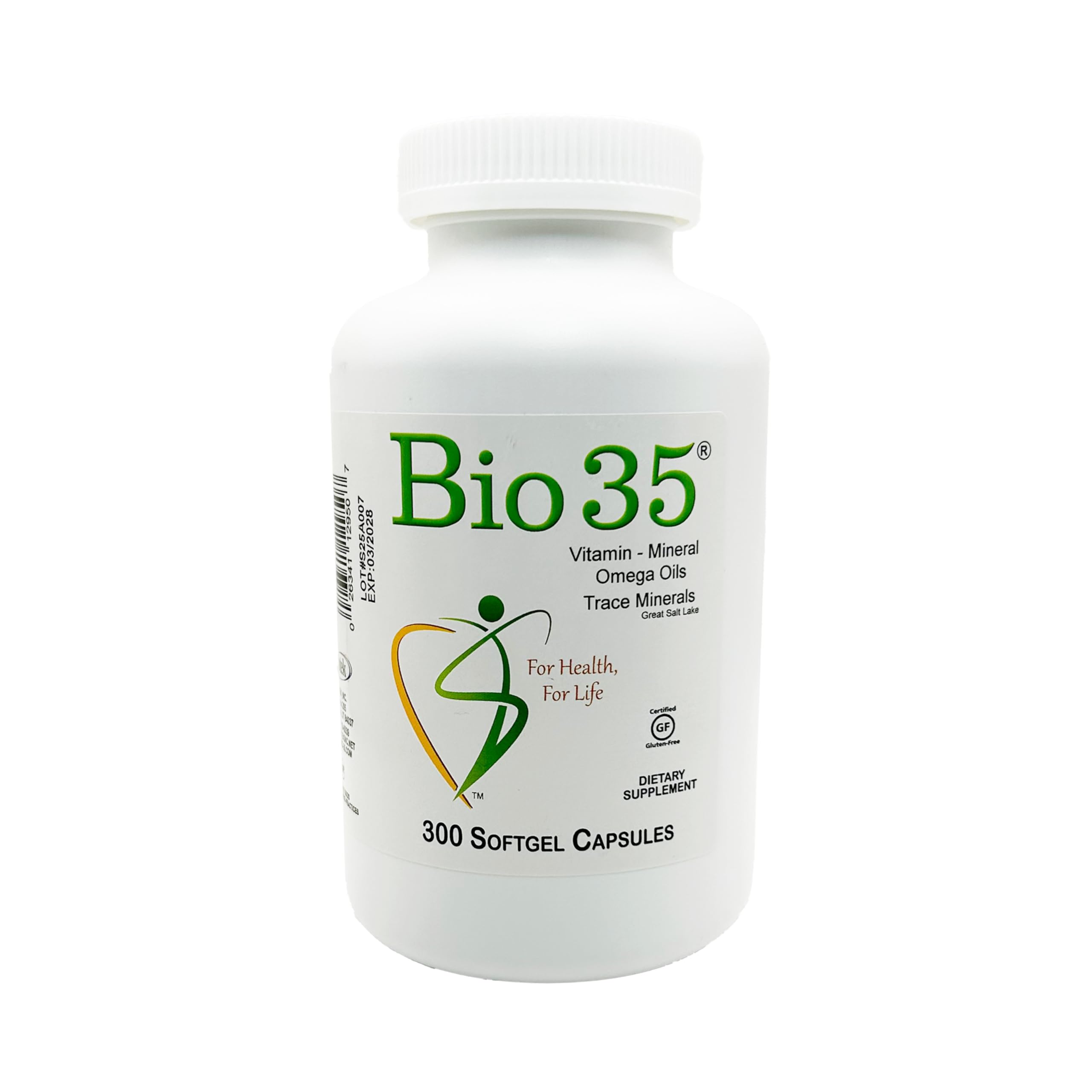 Biotek Bio35 bottle front label highlights daily energy support