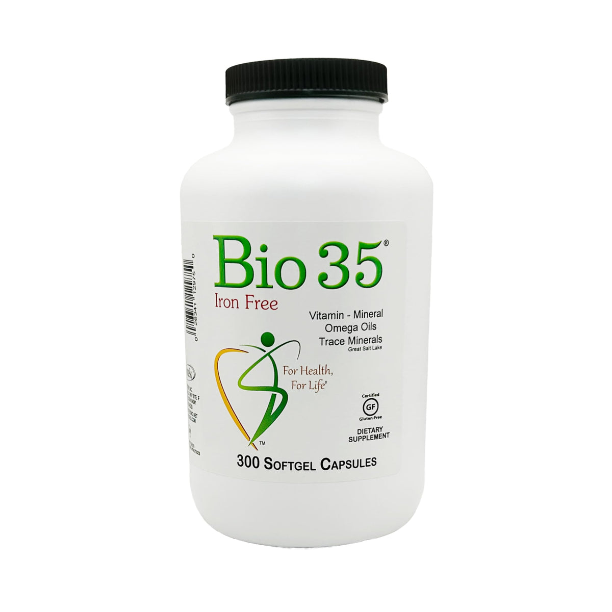 Biotek Bio-35 bottle front for daily wellness and trace minerals.