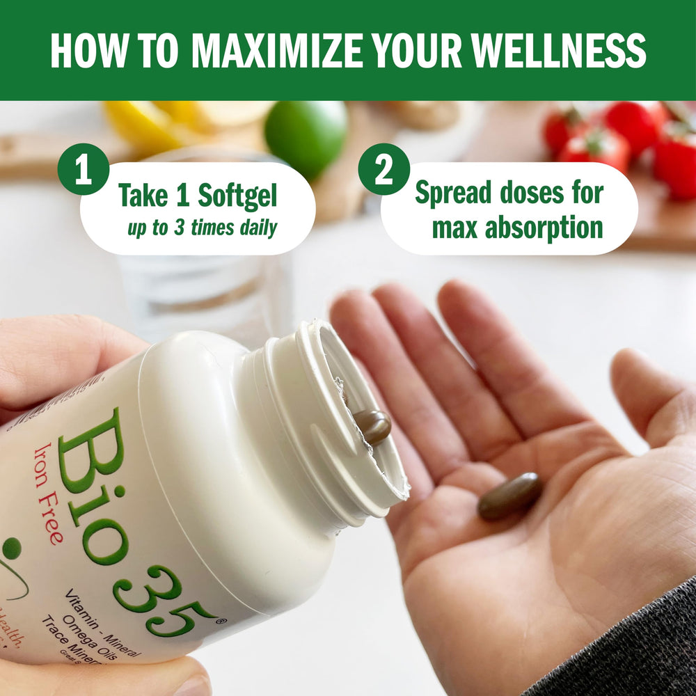 Biotek Bio-35 evening-dosing setup indicates consistent daily routine.