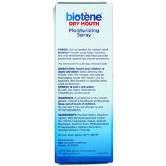 Biotène brand logo closeup emphasizes trusted oral care solution.