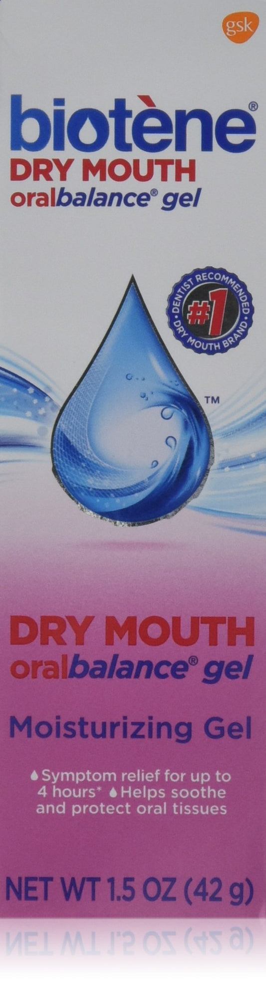 Biotene Oralbalance dry mouth gel pack of five provides lasting moisture and comfort.