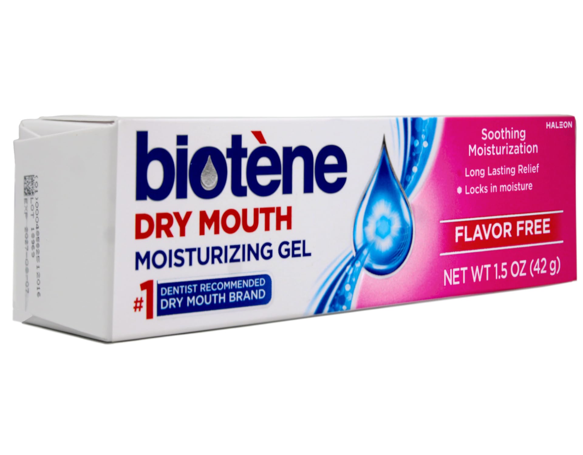 Biotène Oralbalance gel tube for discreet, lasting moisture relief