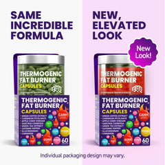 BIOTEQUELAB thermogenic bottle label highlighting green tea and garcinia cambogia ingredients.