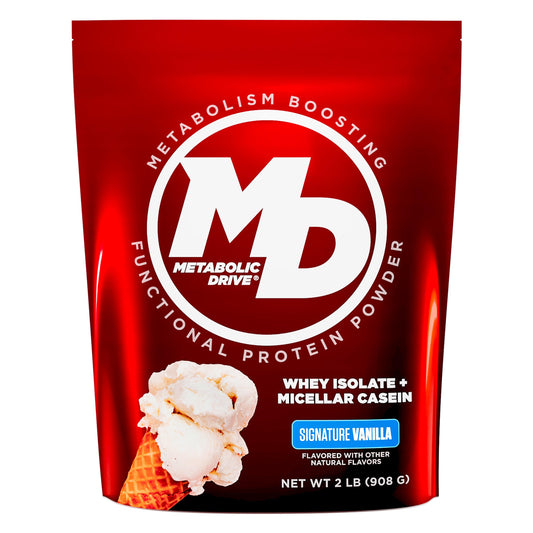 Biotest Metabolic Drive Protein vanilla serving supports lean performance