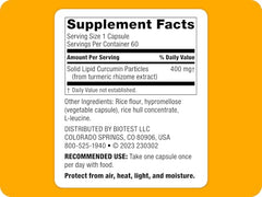 Biotest Micellar Curcumin capsules close-up showing uniform dosing