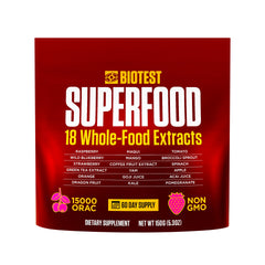 Biotest Superfood bottle-front for daily berry polyphenol support.