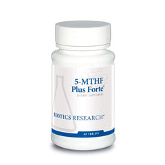 Biotics Research 5-MTHF Plus Forte bottle showing calm mood support