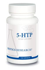 Biotics Research 5HTP 50mg bottle front view highlights daily balance
