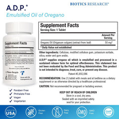 Biotics Research ADP oregano capsules offer high absorption with gentle tolerability