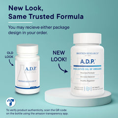 Biotics Research ADP GMP-lab testing badge conveys rigorous quality control