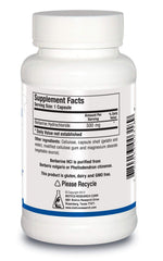 Berberine HCl 500mg label close-up highlighting gluten-free and USA-made quality.