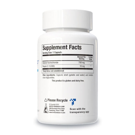 Biotics Research Betaine Plus HP tablets closeup highlighting quality and potency