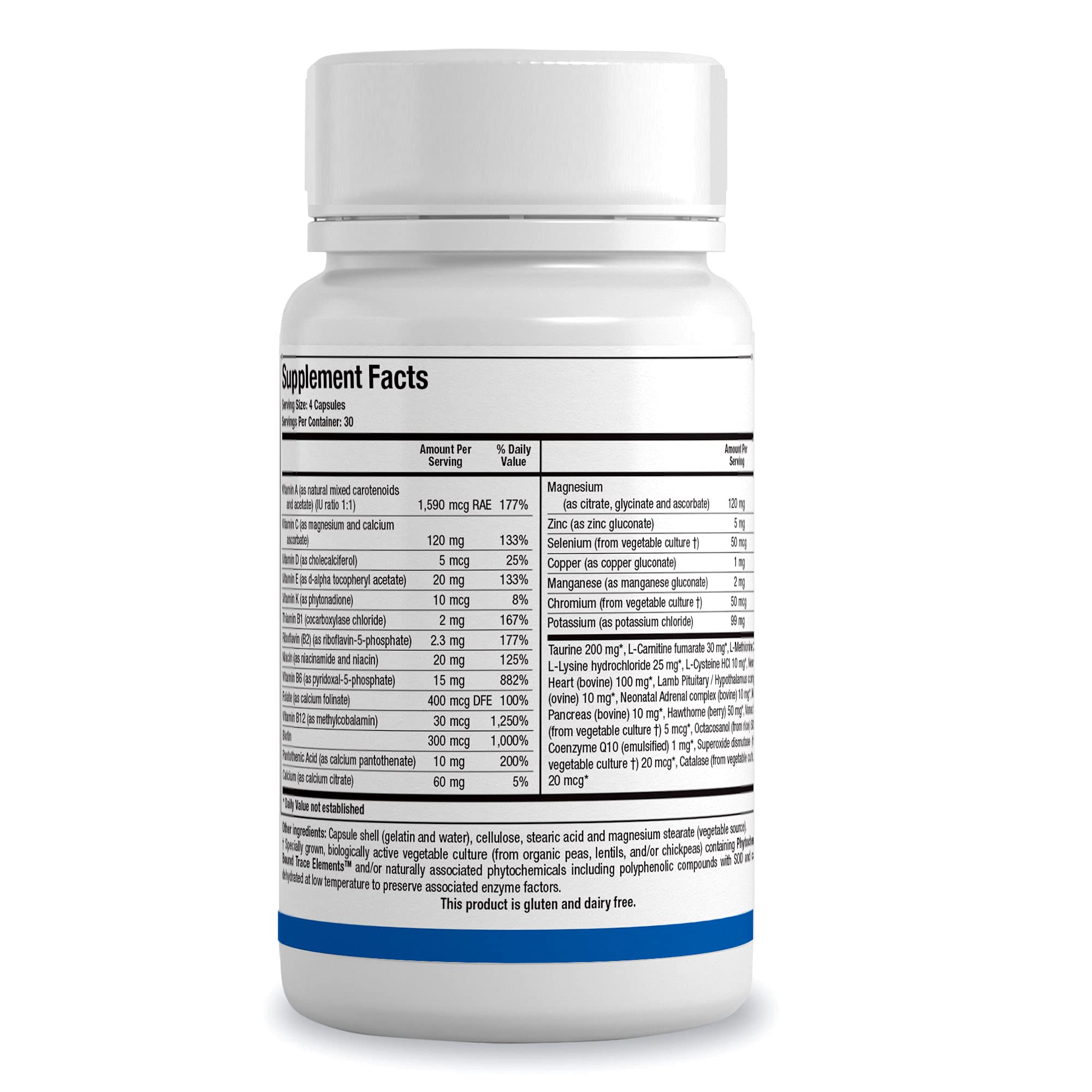 Bio Cardiozyme Forte capsules arranged to illustrate daily supplement form.