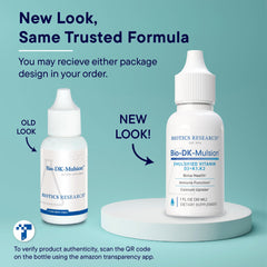 Bio-DK-Mulsion bottle label highlights D3 and MK-7 content for bone and heart support