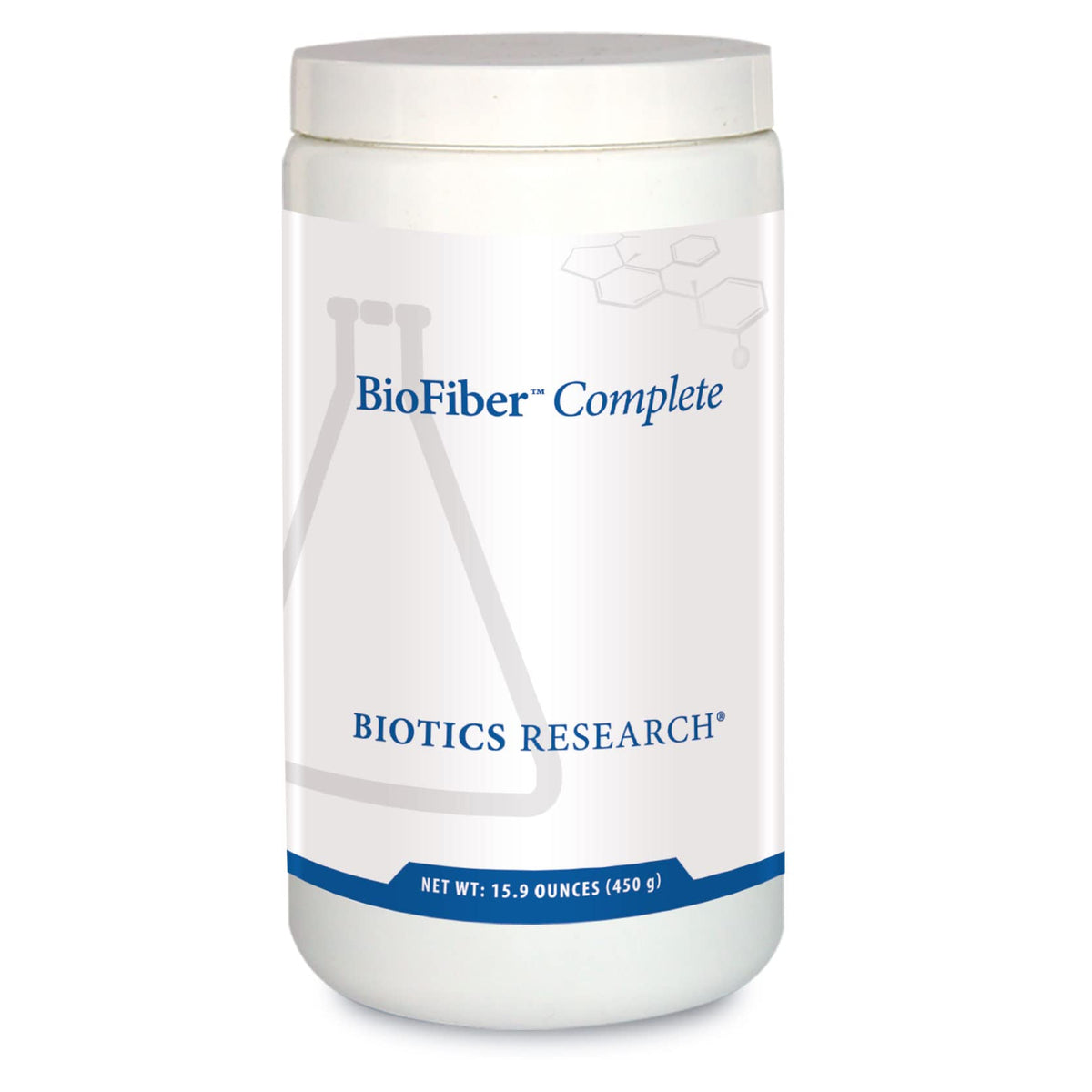 BIOTICS RESEARCH BioFiber Complete powder tub for convenient daily fiber support and gut health.