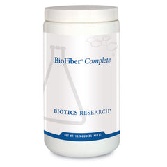 BIOTICS RESEARCH BioFiber Complete powder tub for convenient daily fiber support and gut health.