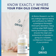 Biotics Research Biomega-1000 bottle on desk suggests easy daily supplementation.