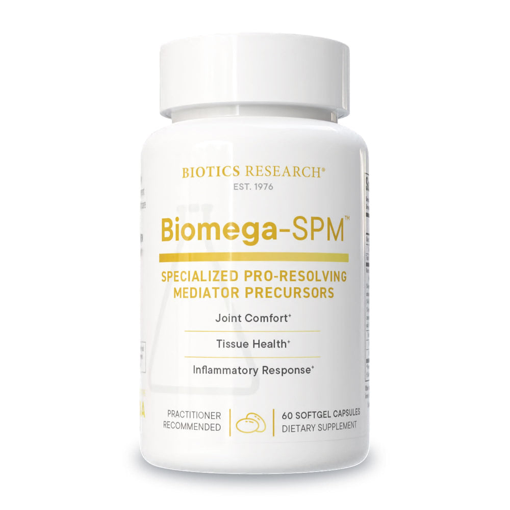 Biotics Research Biomega-SPM bottle front showing joint support potential