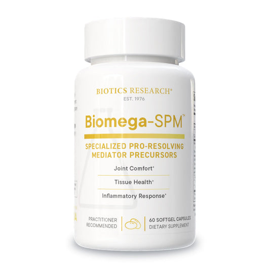 Biotics Research Biomega-SPM bottle front showing joint support potential