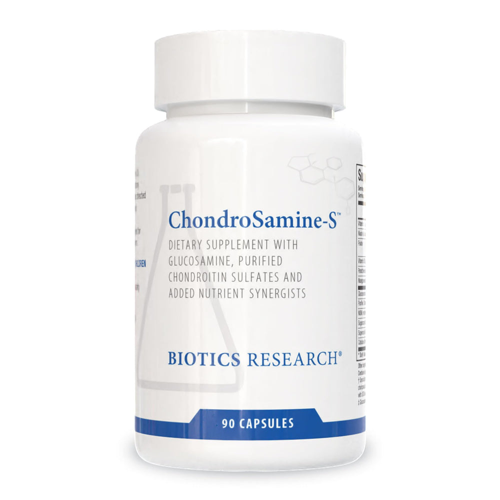 Biotics Research ChondroSamine-S bottle front view supports joint comfort