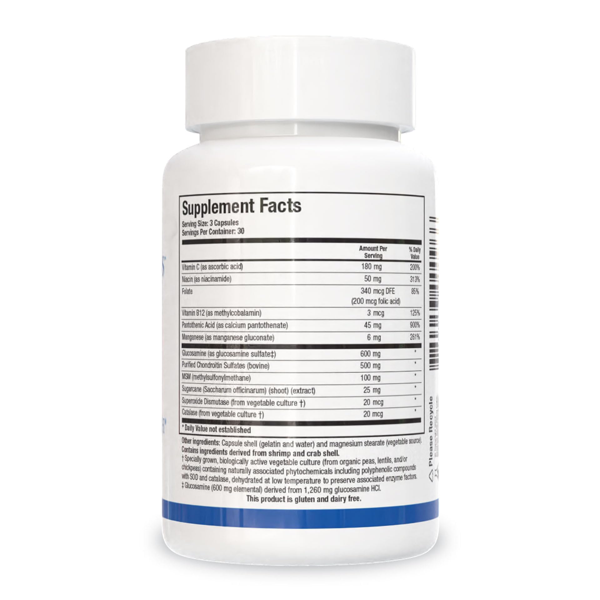ChondroSamine-S capsules closeup illustrating convenient daily dosing