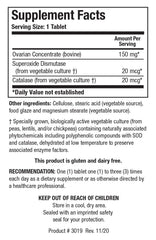 Cytozyme-O tablets close-up showing compact pills for daily use