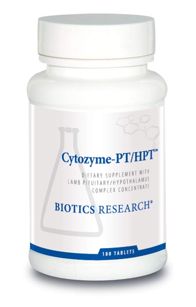 Biotics Research Cytozyme PT/HPT bottle on display supports pituitary-hypothalamus health