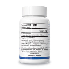 Close-up of De-Stress capsule emphasizing non-drowsy relaxation potential.