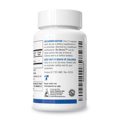 Ingredient highlight showing milk protein hydrolysate with anxiolytic activity reference.