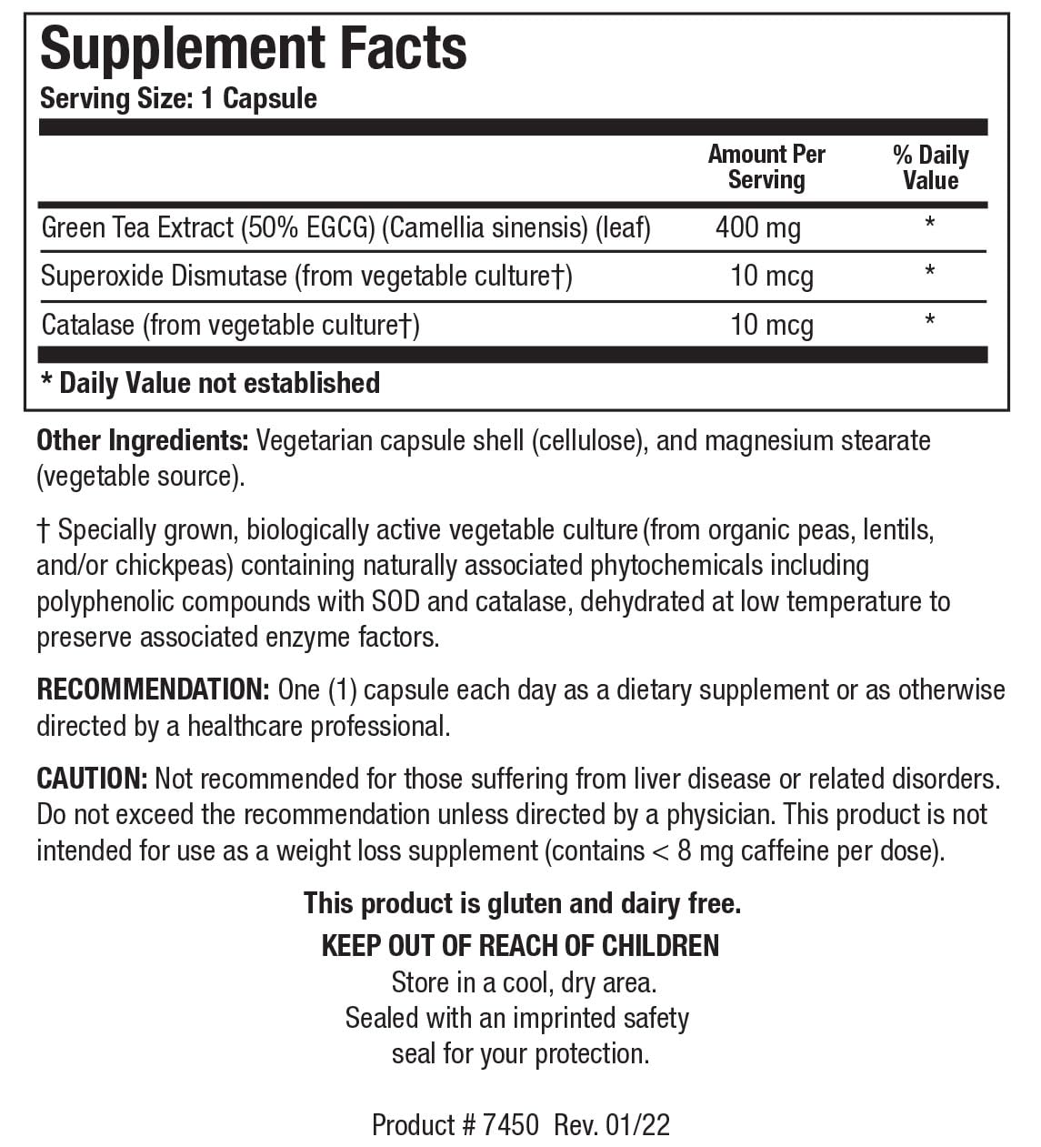 Close-up of Biotics Research EGCG 200 mg capsules for daily wellness.