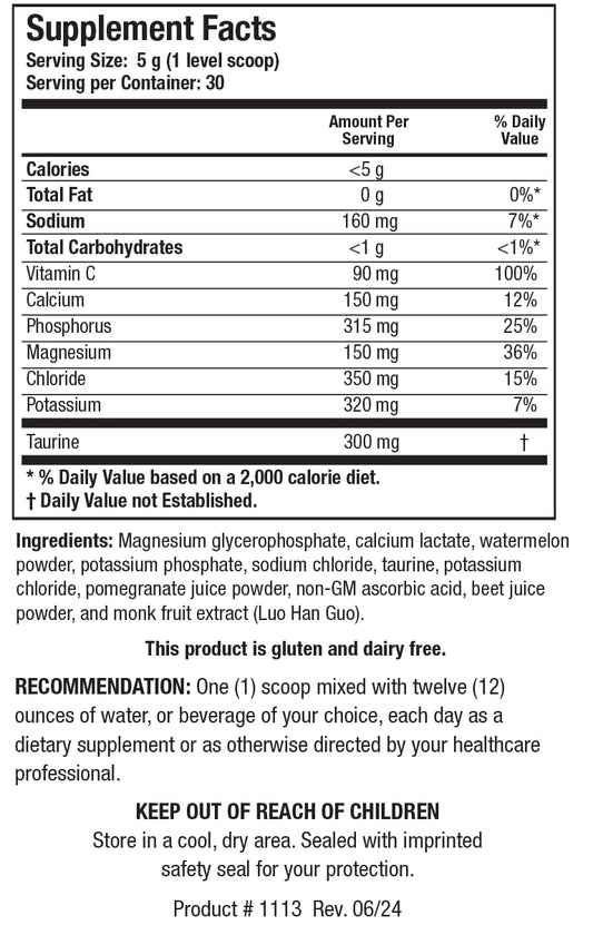 Electrolyte Forte powder being stirred for quick hydration.