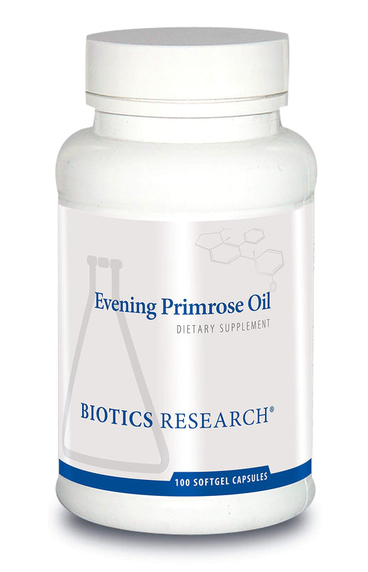 Biotics Research Evening Primrose Oil bottle front for skin support