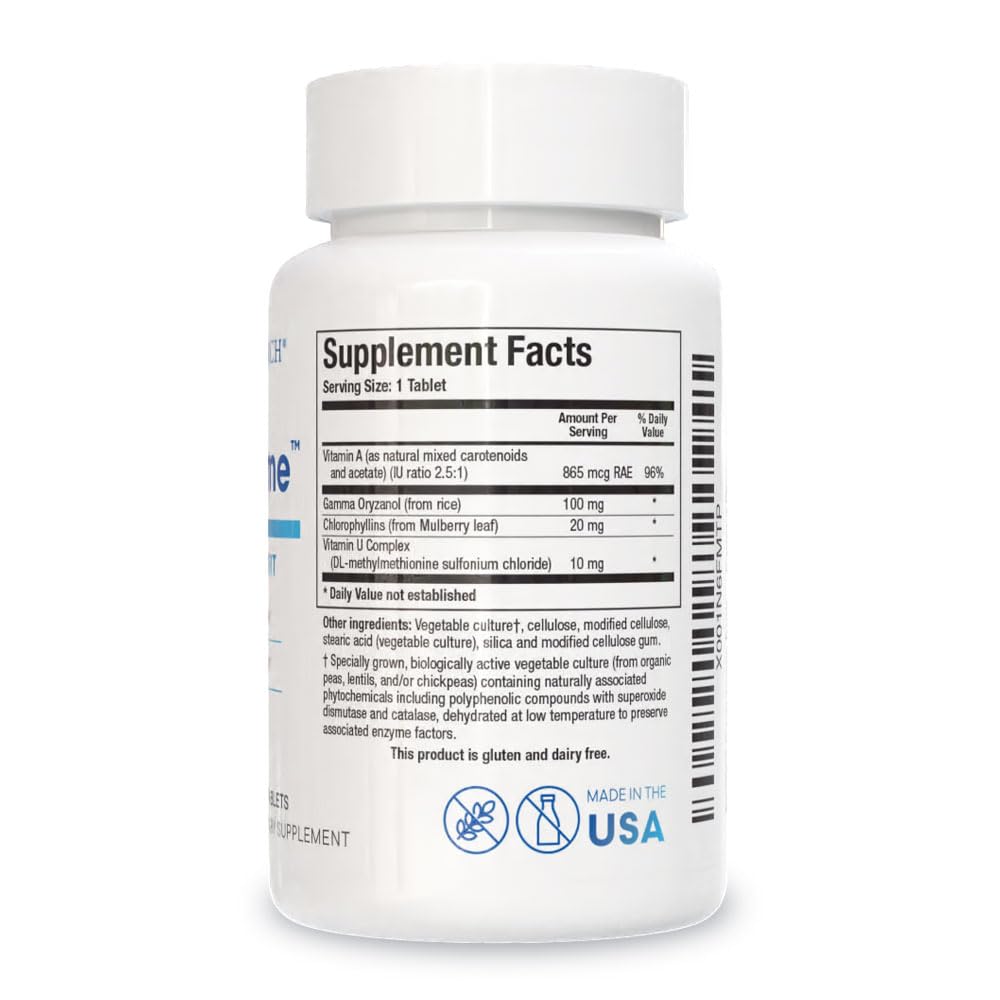 Gastrazyme ingredients featuring cabbage juice Vitamin U complex