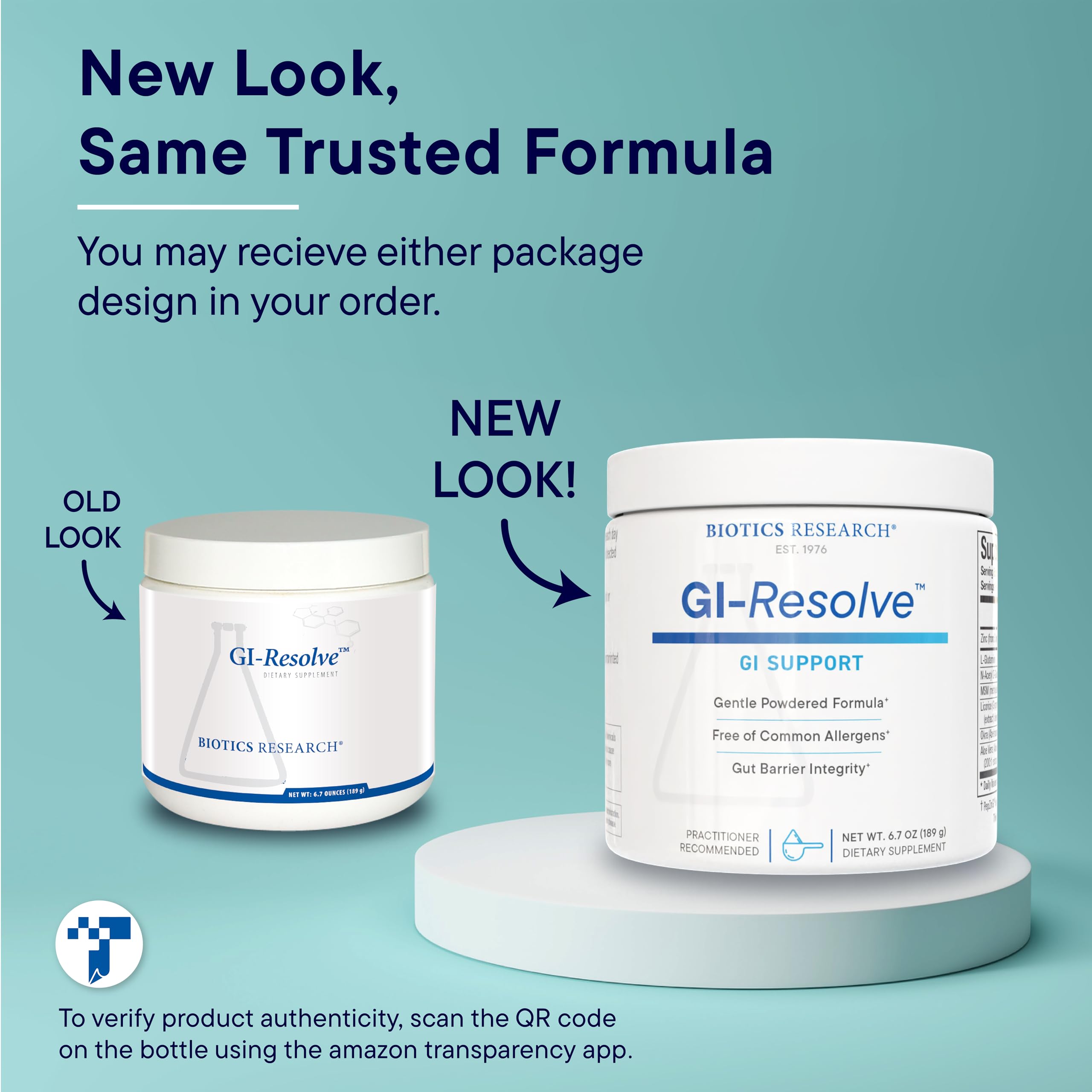 GI Resolve on-the-go use with measuring scoop for daily routines