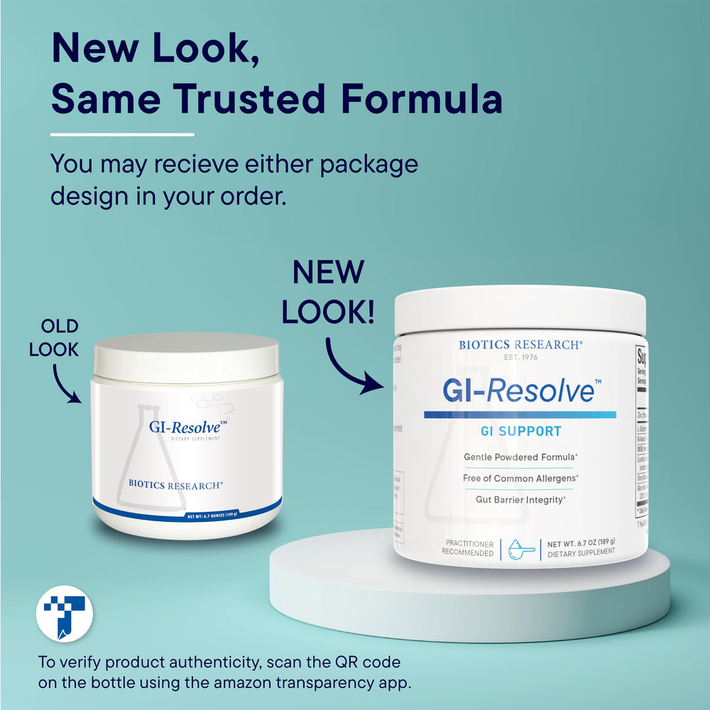 GI Resolve on-the-go use with measuring scoop for daily routines