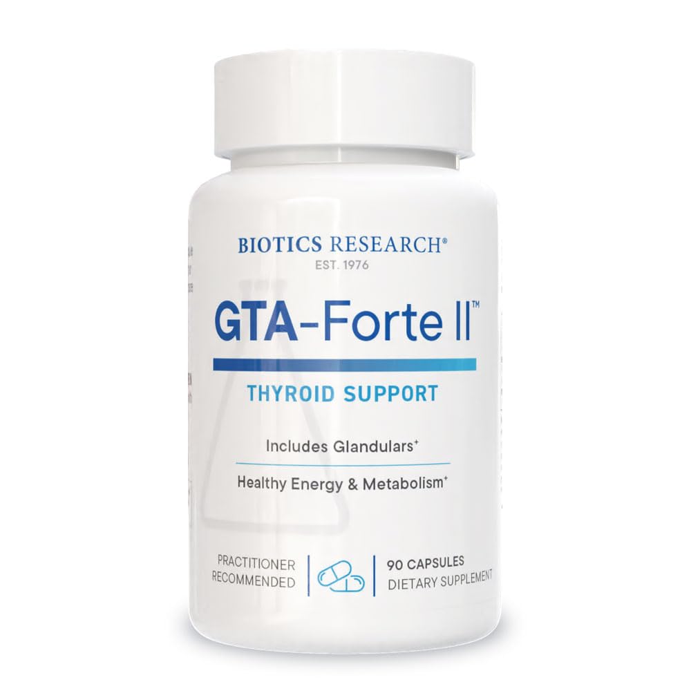 Biotics Research GTA Forte II bottle of capsules supporting endocrine balance
