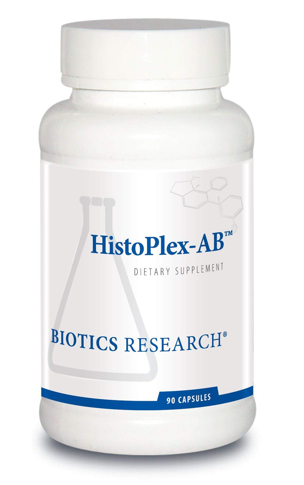 Biotics Research HistoPlex-AB bottle with pour for allergy support