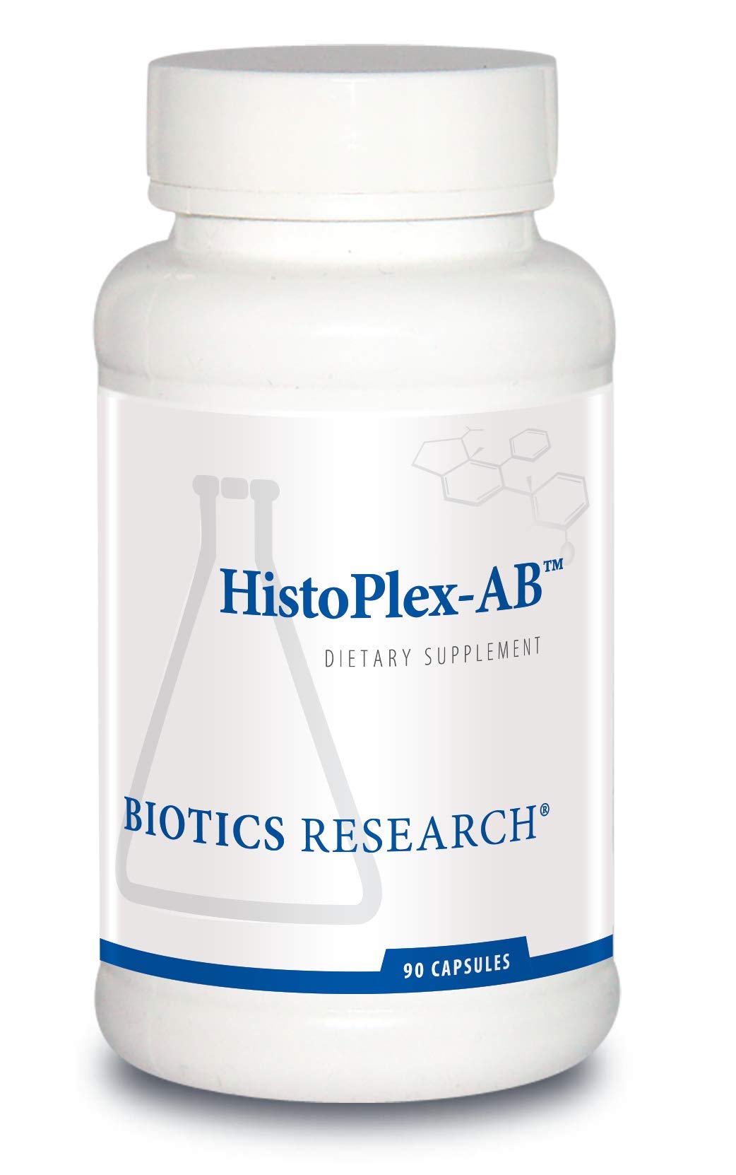 Biotics Research HistoPlex-AB bottle with pour for allergy support