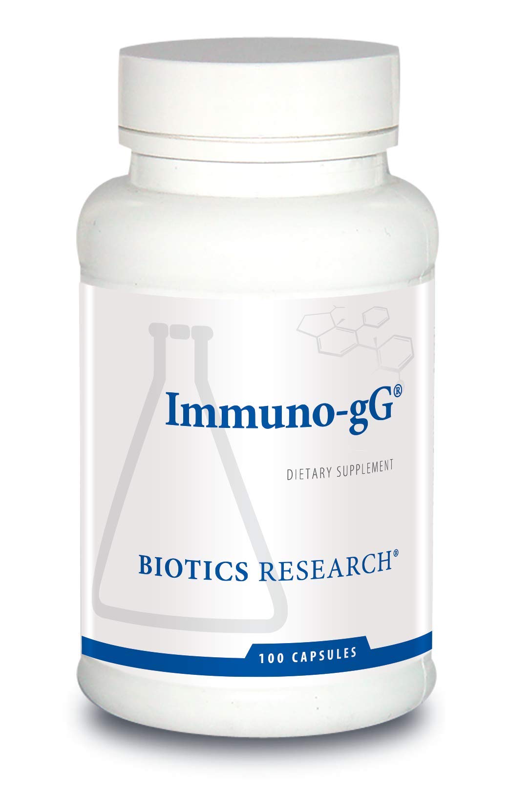 BIOTICS RESEARCH Immuno-gG bottle with capsules for immune support