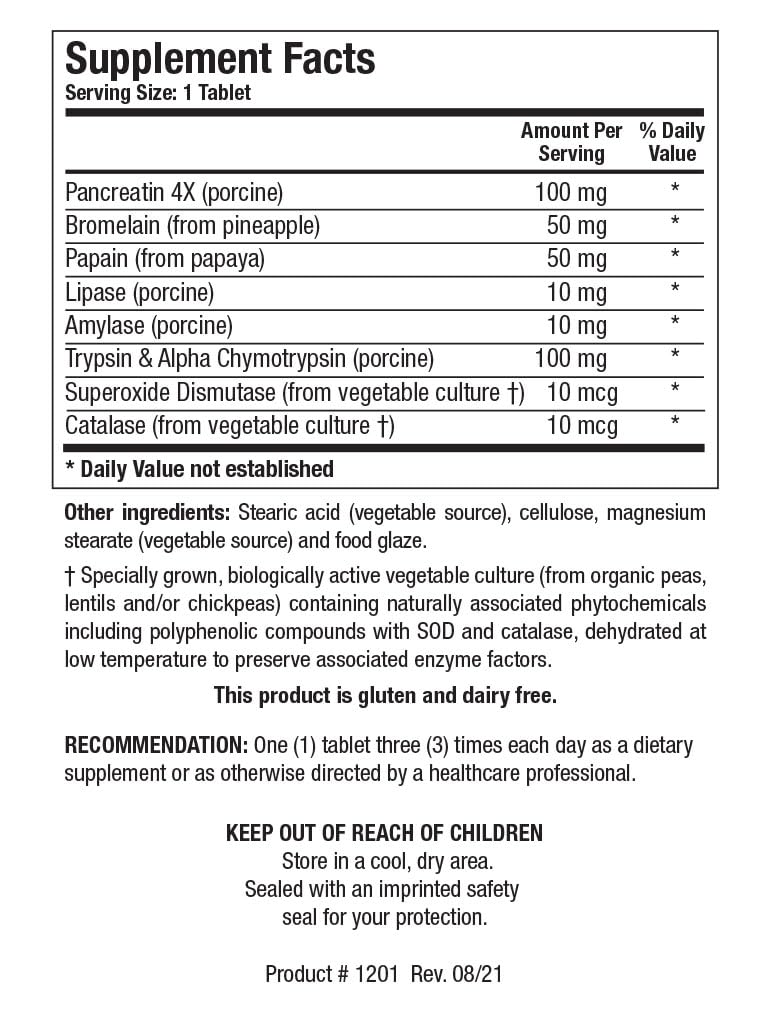 Intenzyme Forte pancreatin and enzyme blend for digestion support.