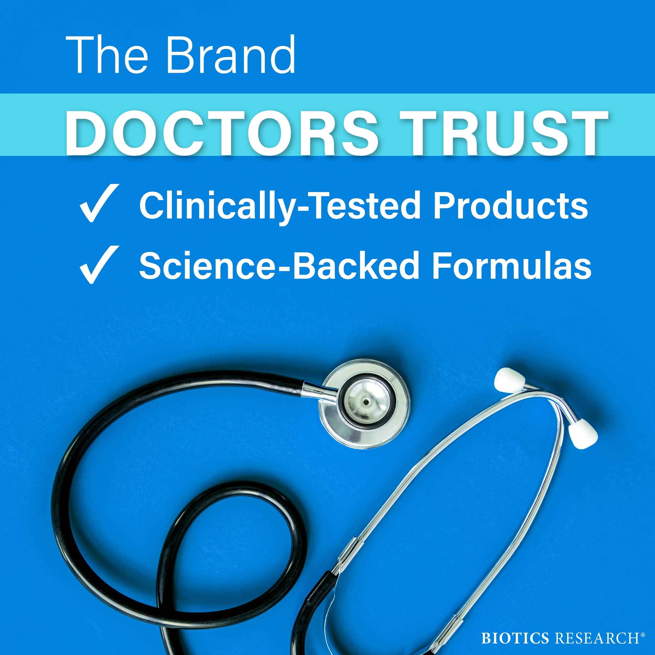BIOTICS RESEARCH L-Glutamine Powder label showcases purity and quality controls.